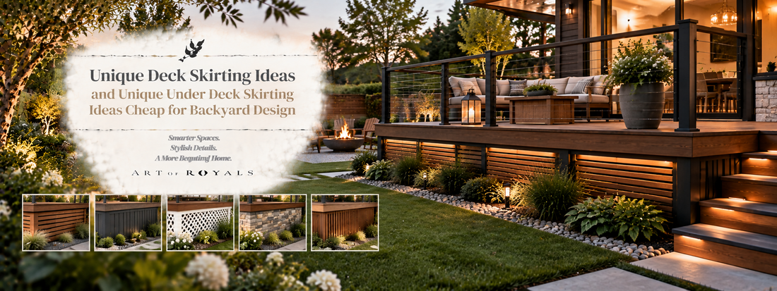 Unique Deck Skirting Ideas and Unique Under Deck Skirting Ideas Cheap for Backyard Design