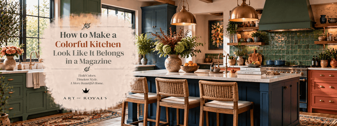 How to Make a Colorful Kitchen Look Like It Belongs in a Magazine - ART OF ROYALS