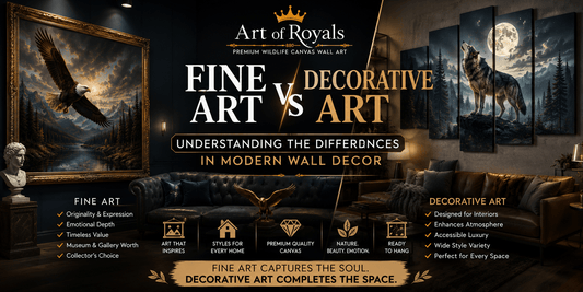 Fine Art vs Decorative Art: Understanding the Differences in Modern Wall Decor - ART OF ROYALS