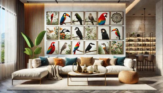 How Bird Wall Art Adds Serenity and Calm to Your Living Space - ART OF ROYALS