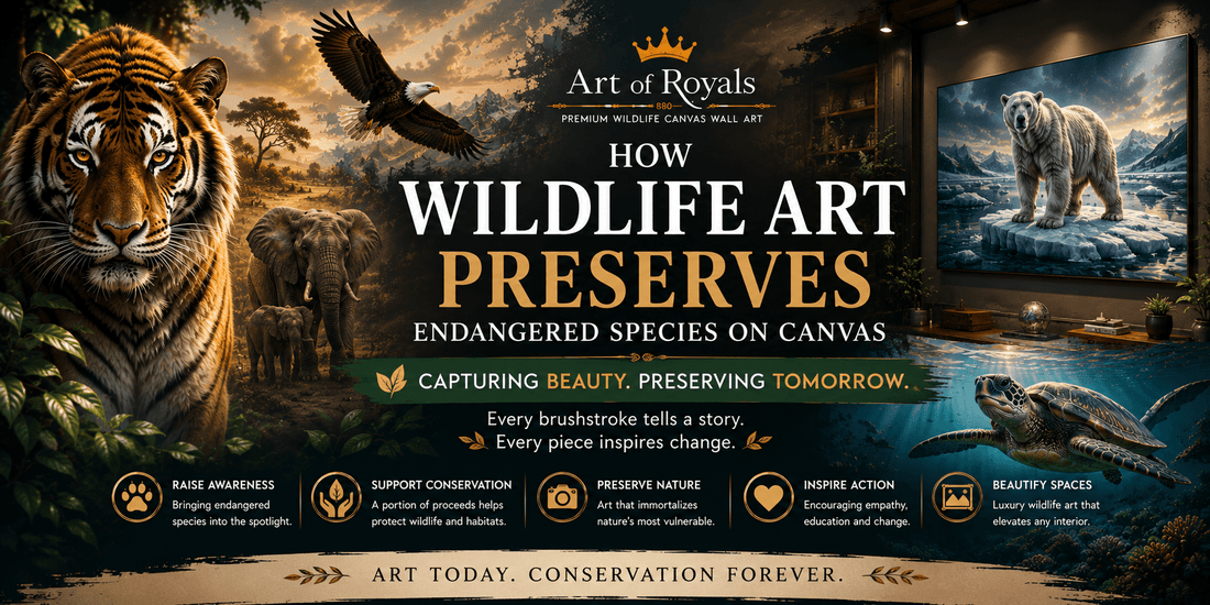 How Wildlife Art Preserves Endangered Species on Canvas - ART OF ROYALS