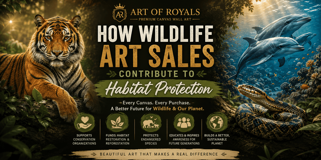 How Wildlife Art Sales Contribute to Habitat Protection & Nature Conservation - ART OF ROYALS