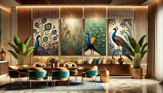 Peacock Wall Art A Symbol of Luxury and Beauty in Home Decor - ART OF ROYALS