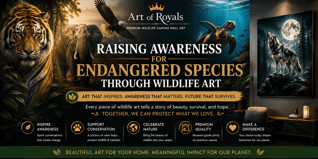 Raising Awareness for Endangered Species Through Wildlife Art - ART OF ROYALS