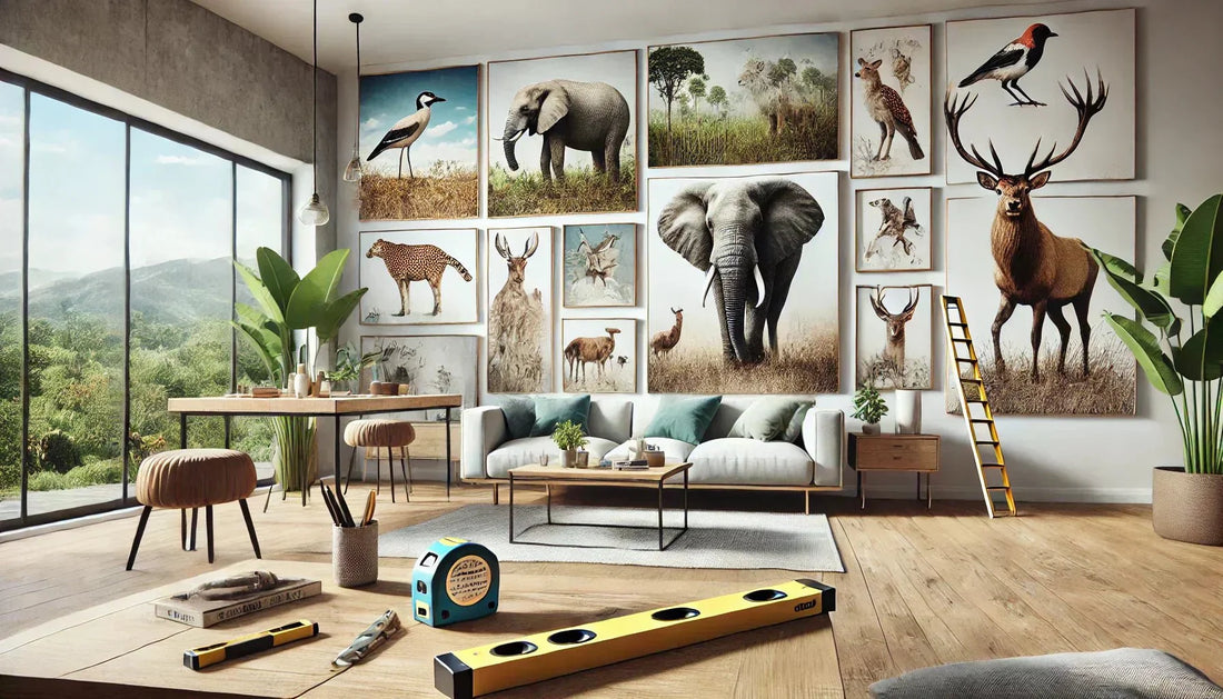 Step-by-Step Guide to Hanging Large Wildlife Canvas Art - ART OF ROYALS