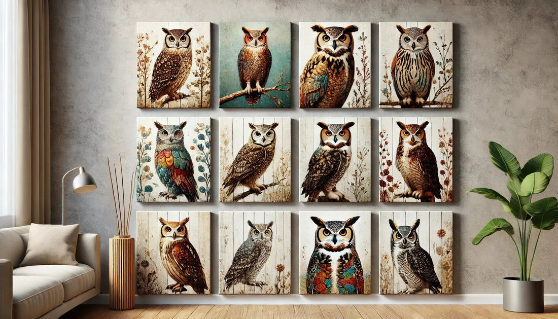 The Unique Appeal of Owl Art in Wildlife and Rustic Decor - ART OF ROYALS