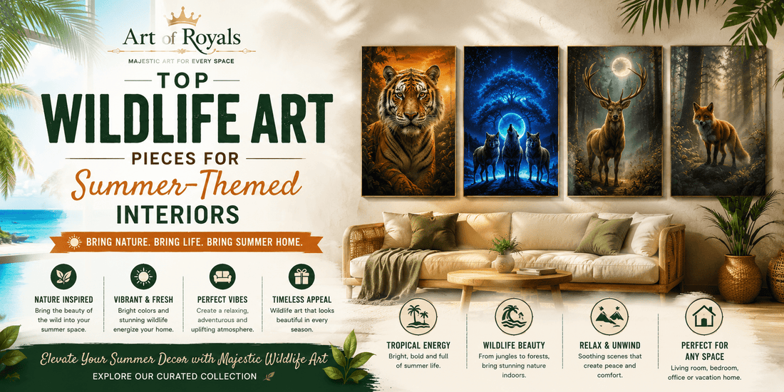 Top Wildlife Art Pieces for Summer-Themed Interiors - ART OF ROYALS