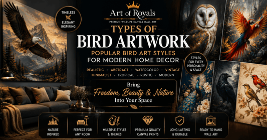 Types of Bird Artwork: Popular Bird Art Styles for Modern Home Decor - ART OF ROYALS
