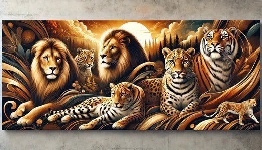 Why Big Cats Are a Popular Choice for Canvas Wall Art - ART OF ROYALS