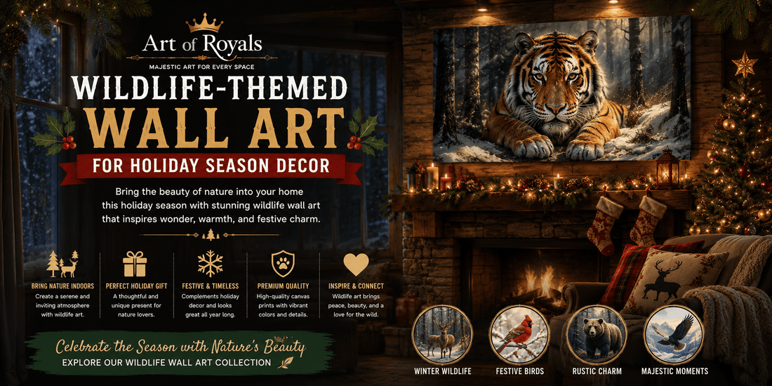 Wildlife-Themed Wall Art for Holiday Season Decor - ART OF ROYALS