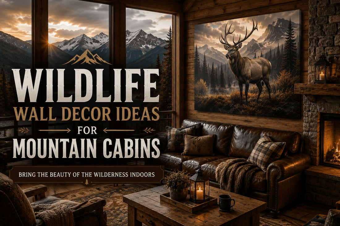 Wildlife Wall Decor Ideas for Mountain Cabins | ArtOfRoyals - ART OF ROYALS