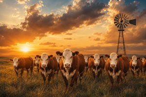 Hereford Canvas Wall Art for Farmhouse Homes, Cattle Ranches & Luxury Country Interiors