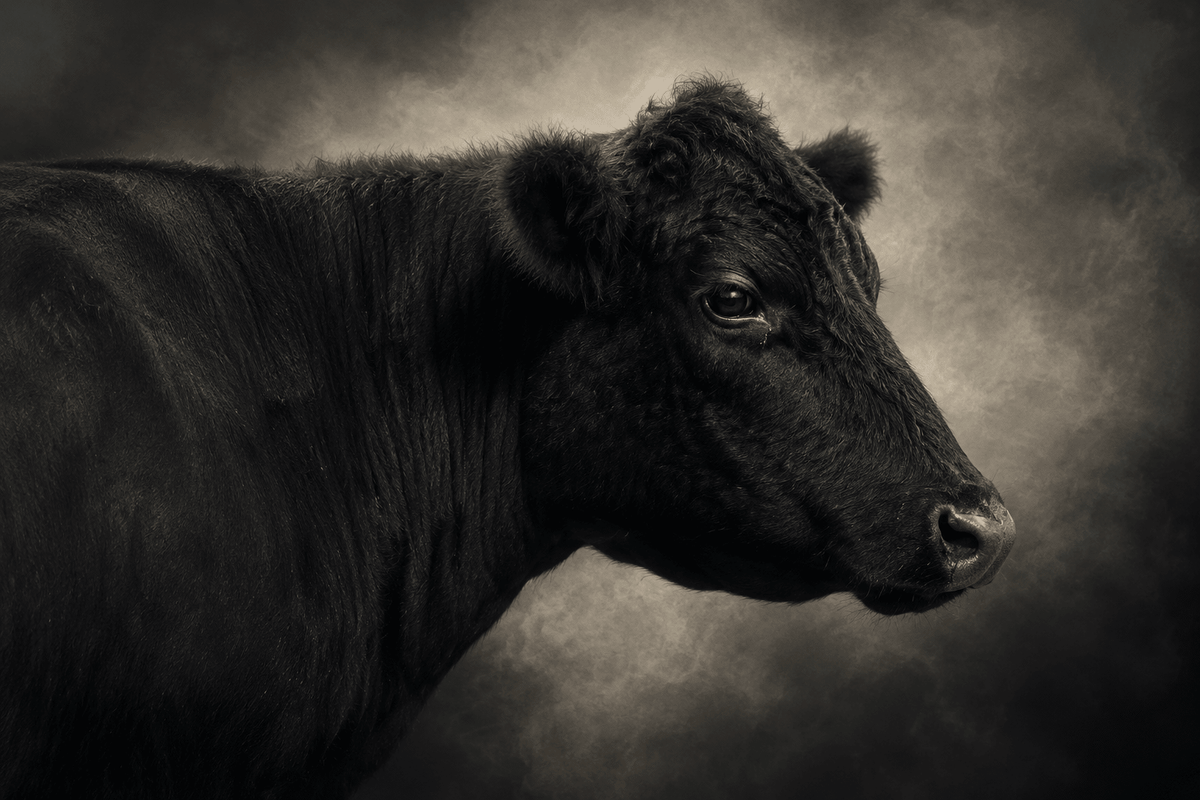 Black Angus Canvas Wall Art - ART OF ROYALS