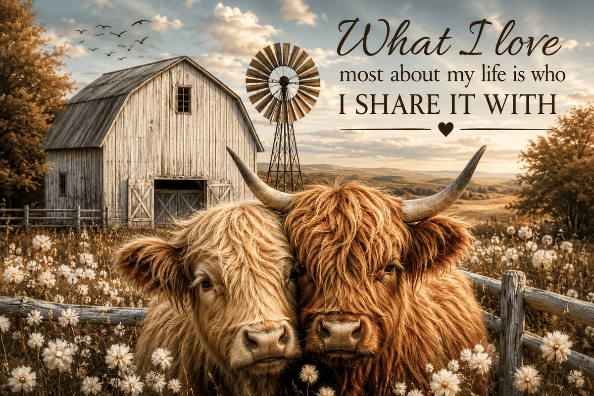 Highland Cow Canvas Wall Art - ART OF ROYALS