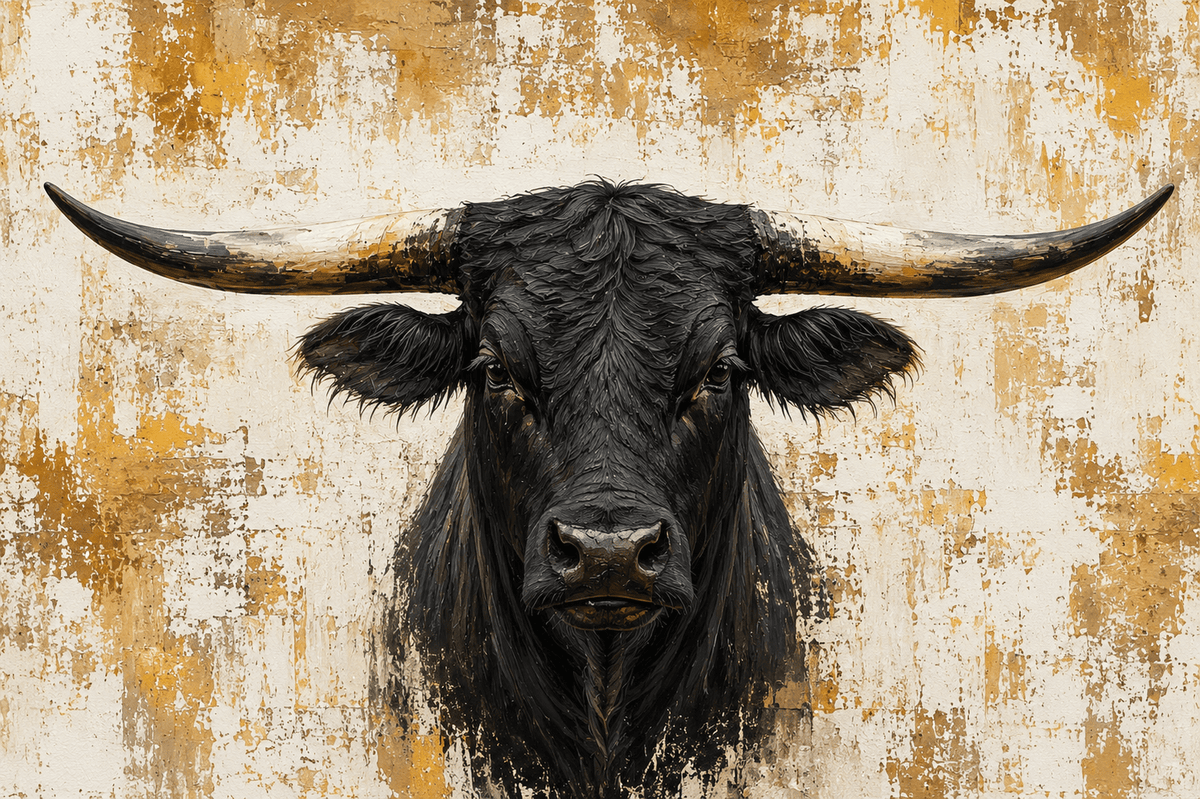 Cow & Bull Canvas Wall Art - ART OF ROYALS