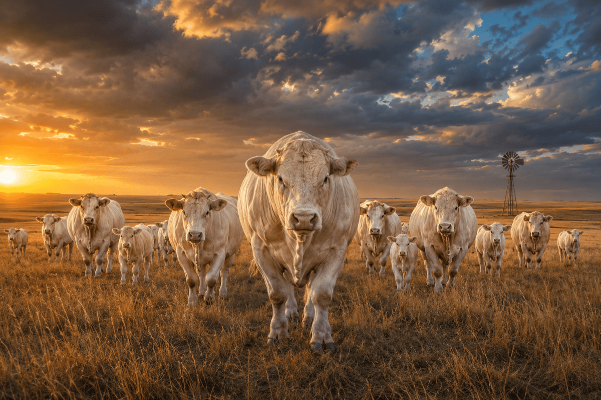Charolais Canvas Wall Art - ART OF ROYALS