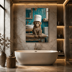 Funny Bathroom Canvas Wall Art