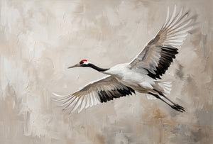 Crane Canvas Wall Art