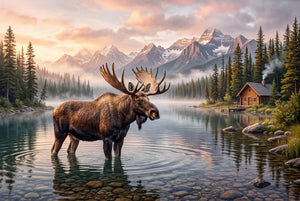 Moose Canvas Wall Art