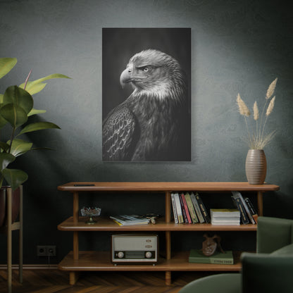 Fierce Hawk Canvas Wall Art – Stunning Wildlife Photography for Bold Spaces