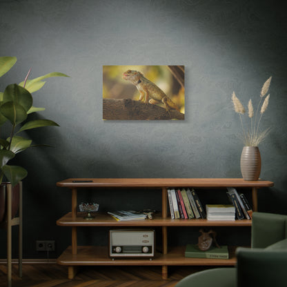 Garden Lizard Canvas Wall Art – Nature’s Serenity on Display