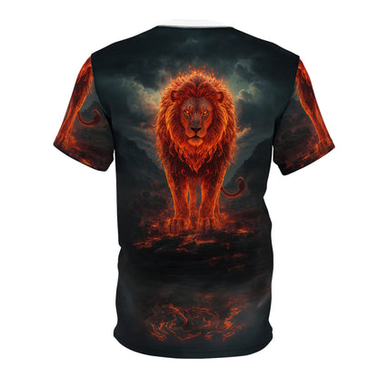 🔥 Inferno King – Fire Lion T-Shirt