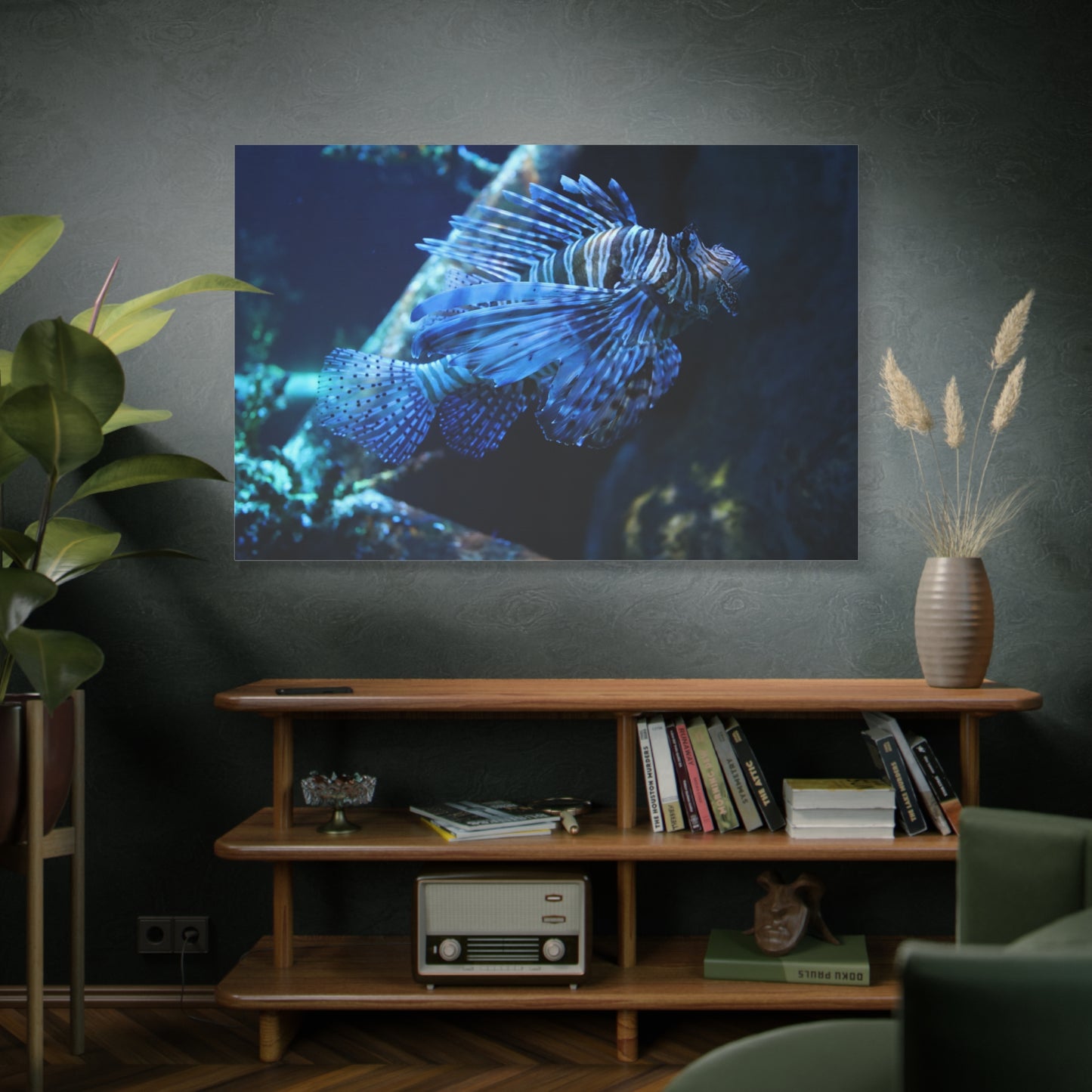 Regal Lionfish Canvas Wall Art – Stunning Underwater Design