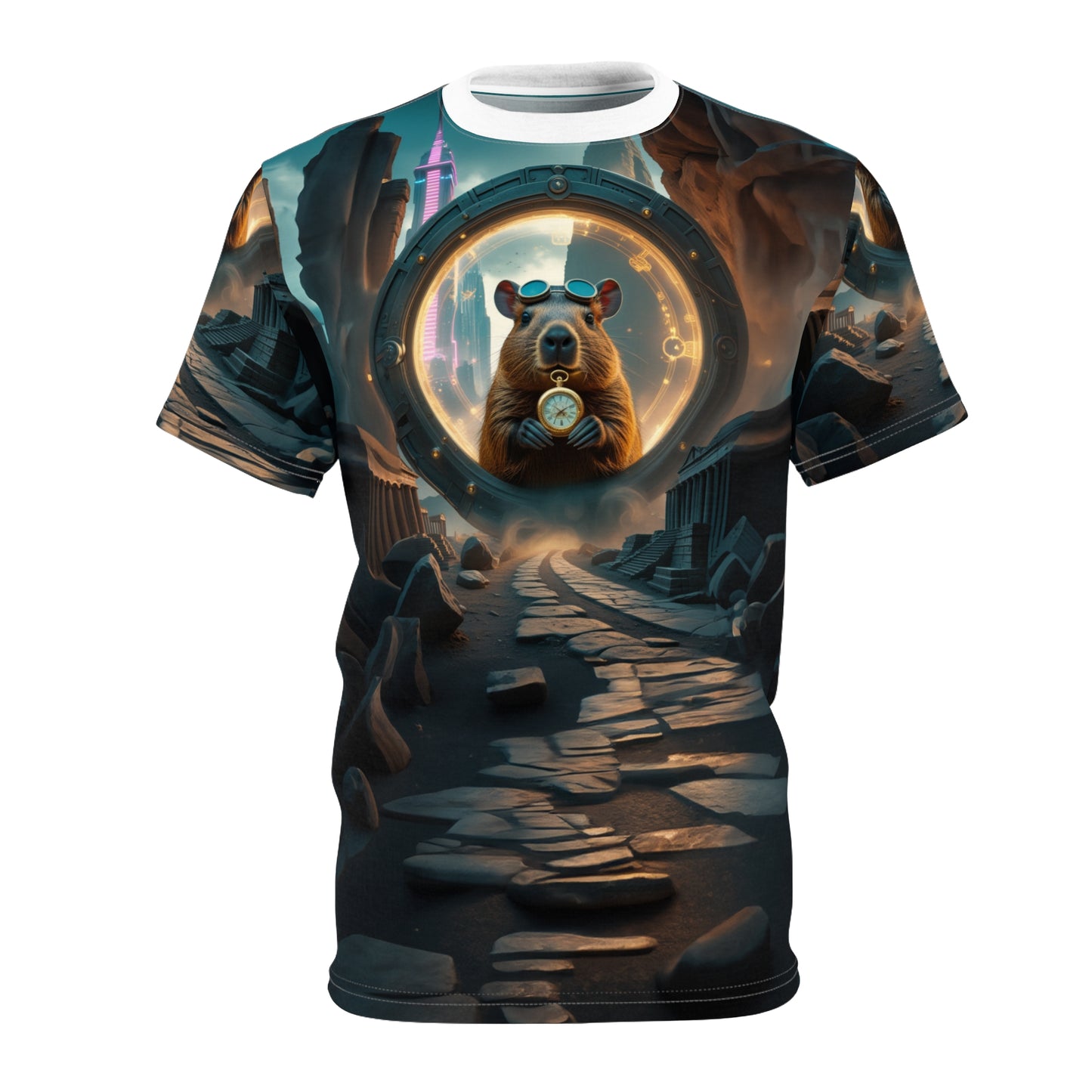 Time Traveler Capybara T-Shirt ⏳🌌