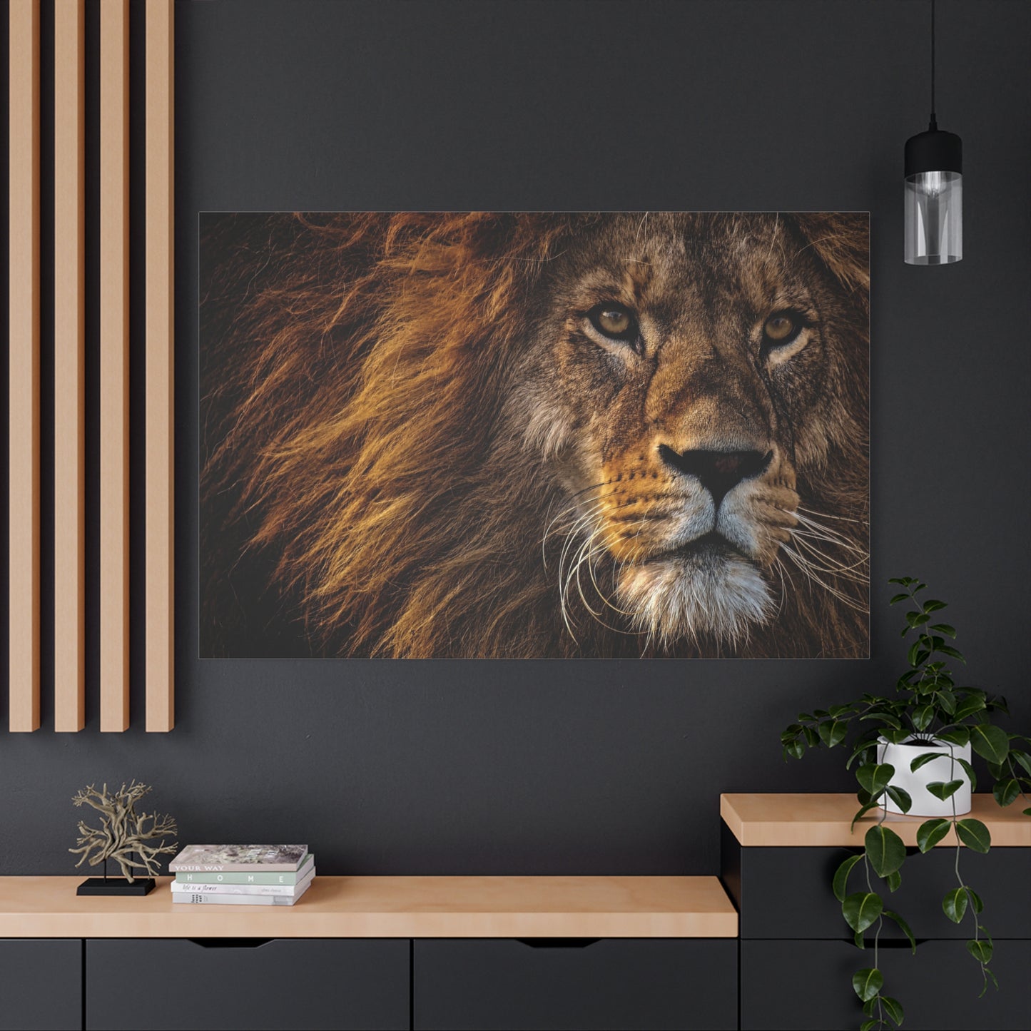 Majestic Lion Canvas Wall Art