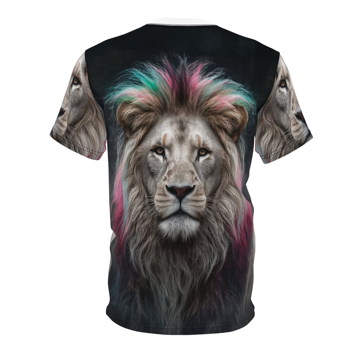 🎨 Neon Mane Lion – Vibrant Majesty T-Shirt