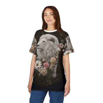 🕊️ Ivory Majesty Lion – Royal Grace T-Shirt