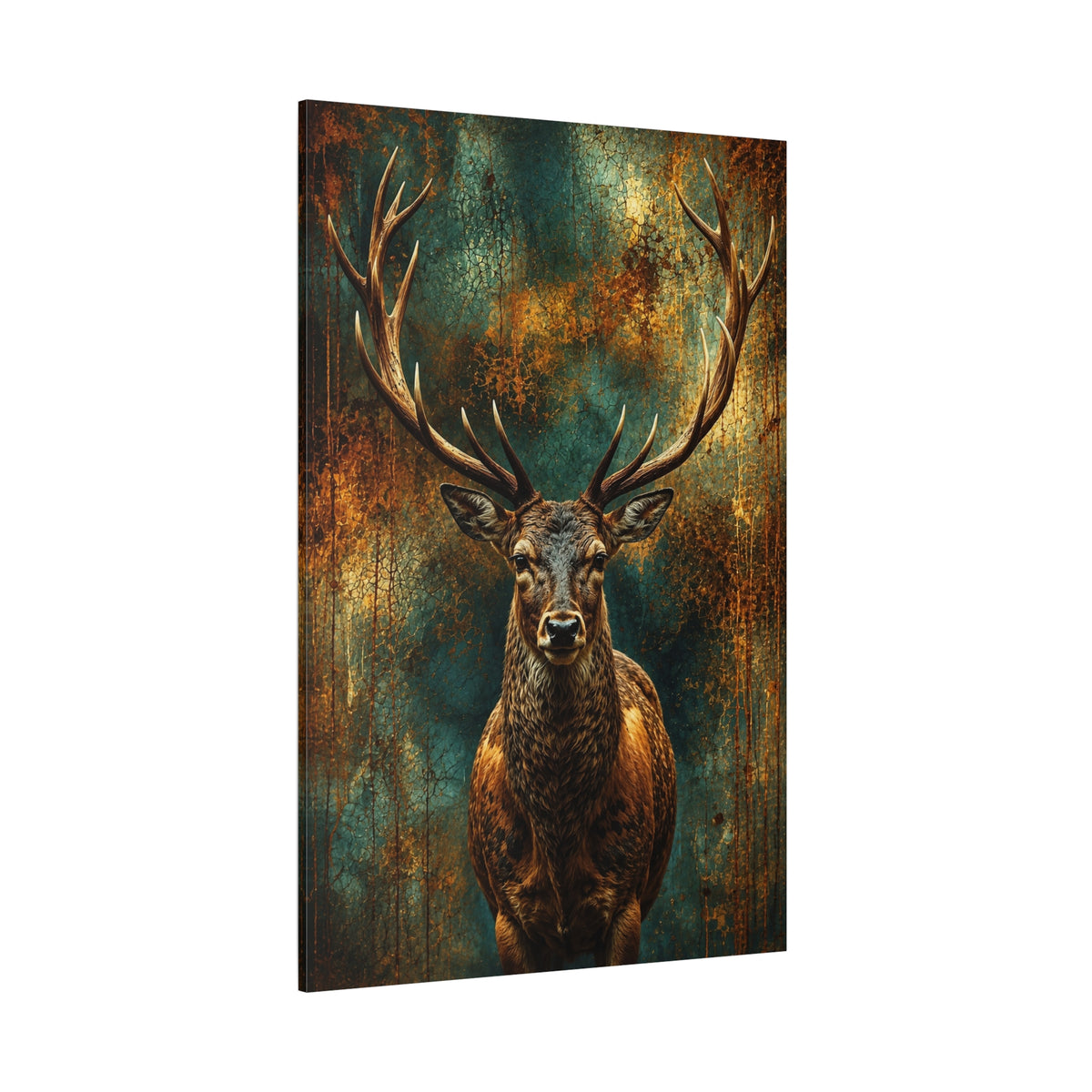 King of the Ridge – Majestic Elk Portrait Canvas Wall Art - ART OF ROYALS