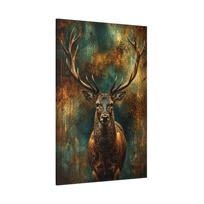 King of the Ridge – Majestic Elk Portrait Canvas Wall Art - ART OF ROYALS