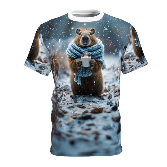 Winter Chill – Cozy Capybara T-Shirt