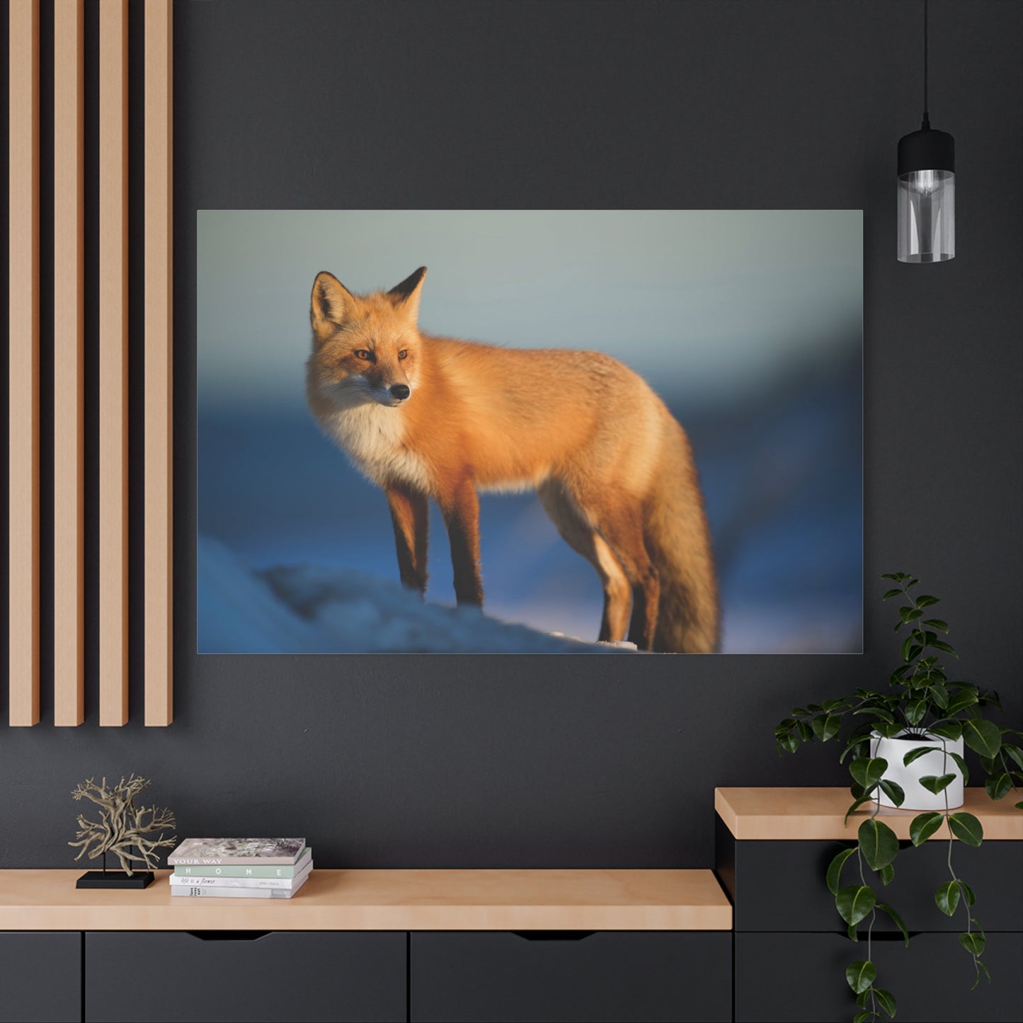 Majestic Red Fox Canvas Wall Art – Wild Beauty and Grace