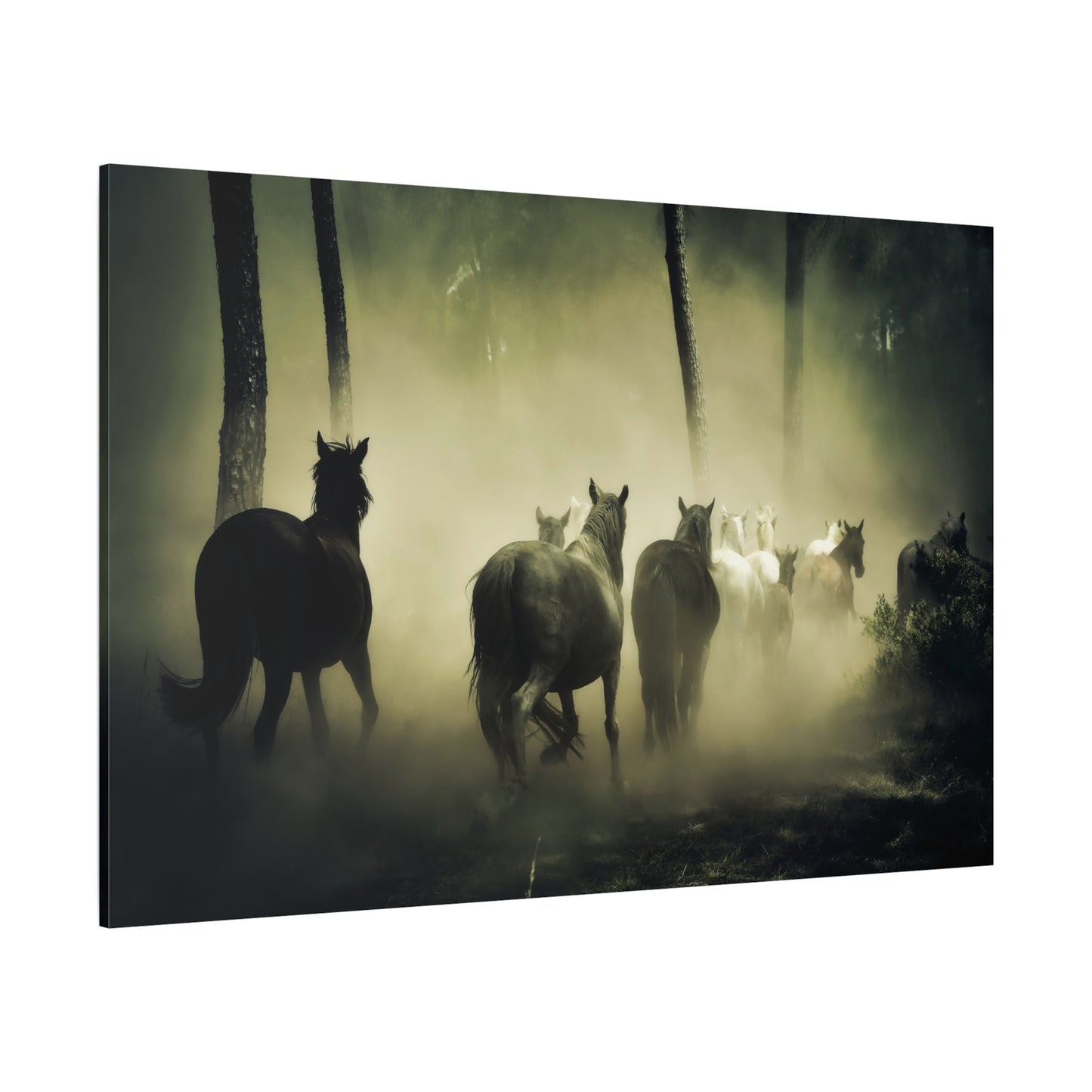 Wild Horses in Nature Canvas Wall Art – Majestic and Free