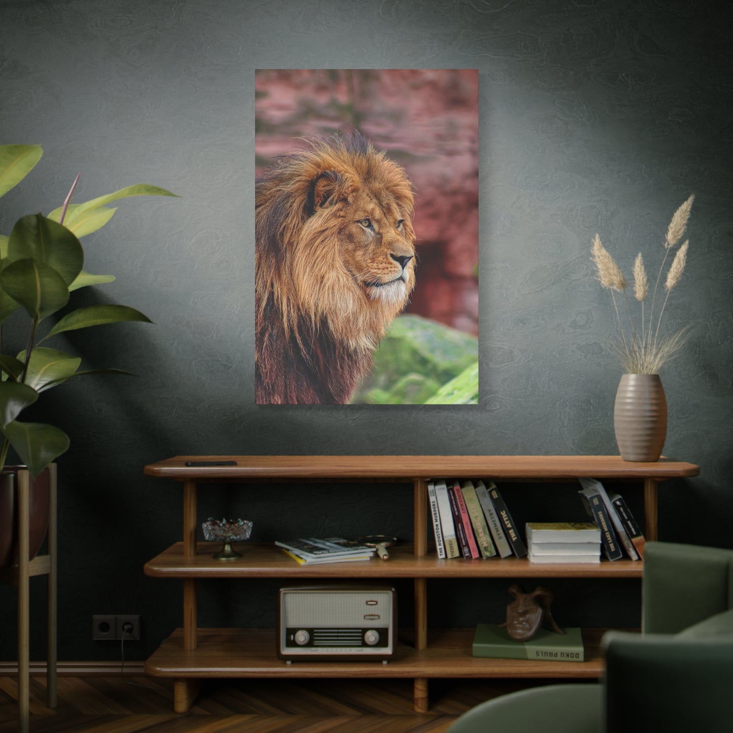 Majestic Lion Canvas Wall Art – A Symbol of Power and Grace