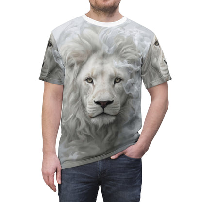 🕊️ Celestial White Lion – Spirit of Purity T-Shirt