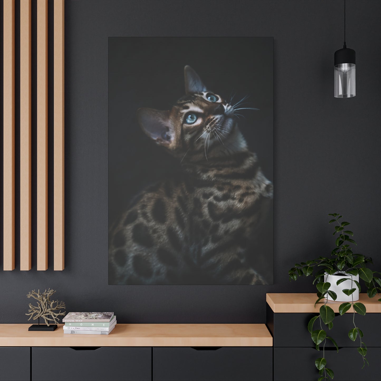 Elegant Cat Canvas Wall Art – A Must-Have for Feline Admirers