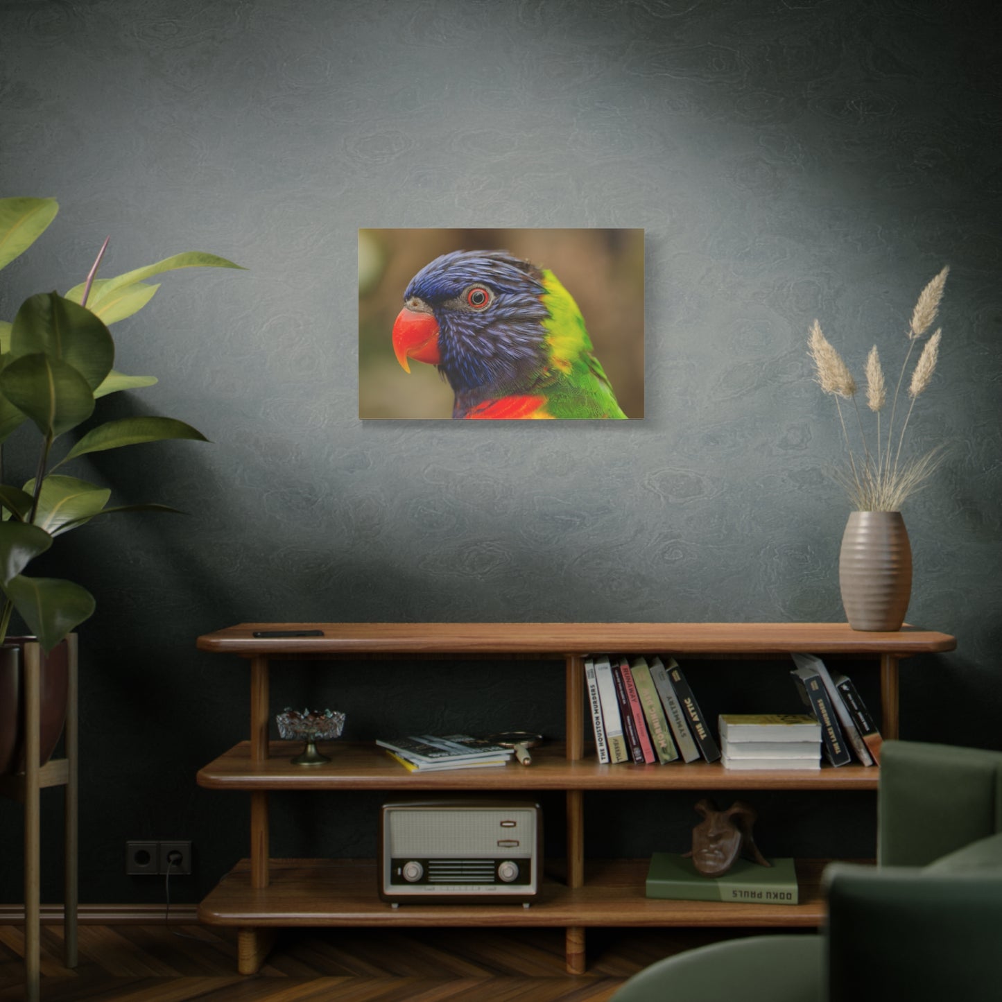 Colorful Charm Vibrant Parrot Canvas Wall Art