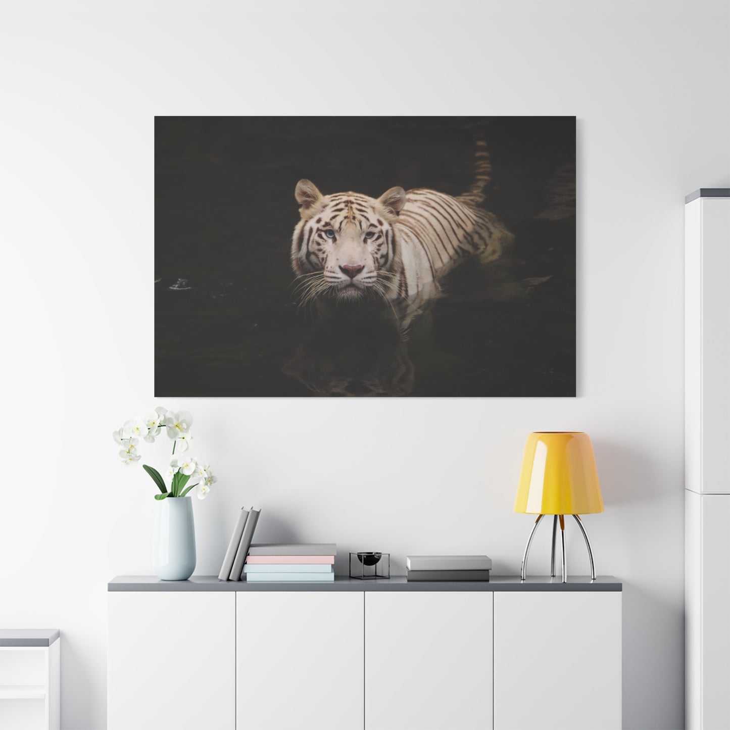 Tiger in the Wild Canvas Wall Art – Untamed Majesty