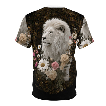 🕊️ Ivory Majesty Lion – Royal Grace T-Shirt