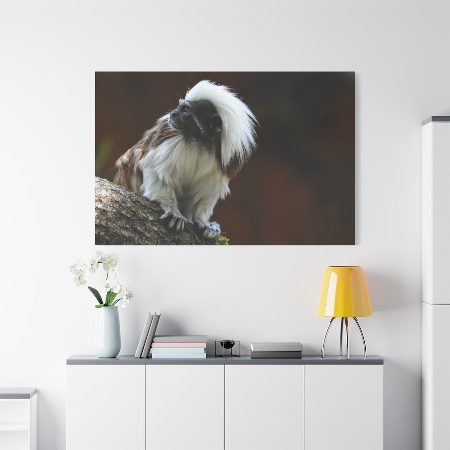 Charming Monkey Canvas Wall Art – Playful and Adorable Wildlife