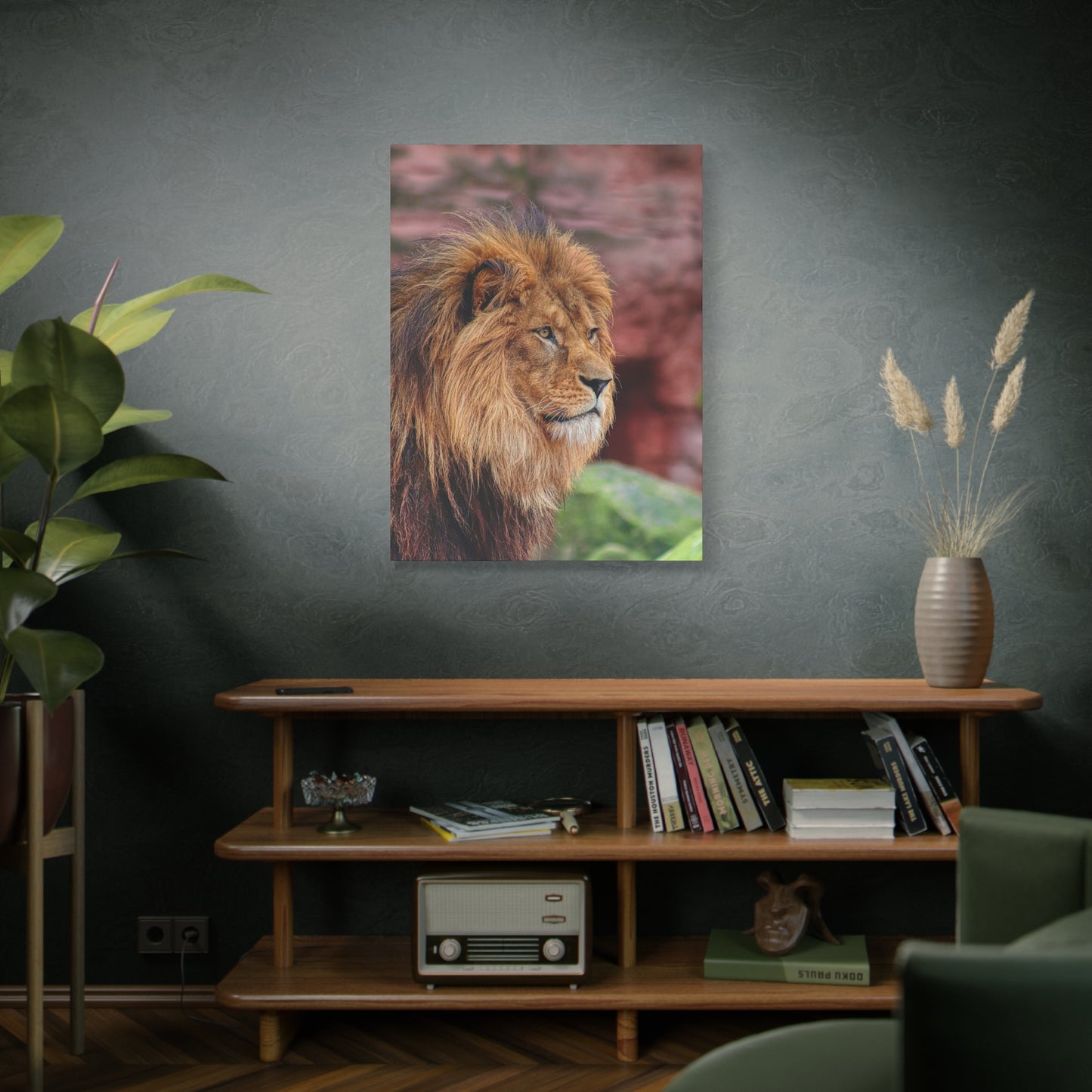 Majestic Lion Canvas Wall Art – A Symbol of Power and Grace