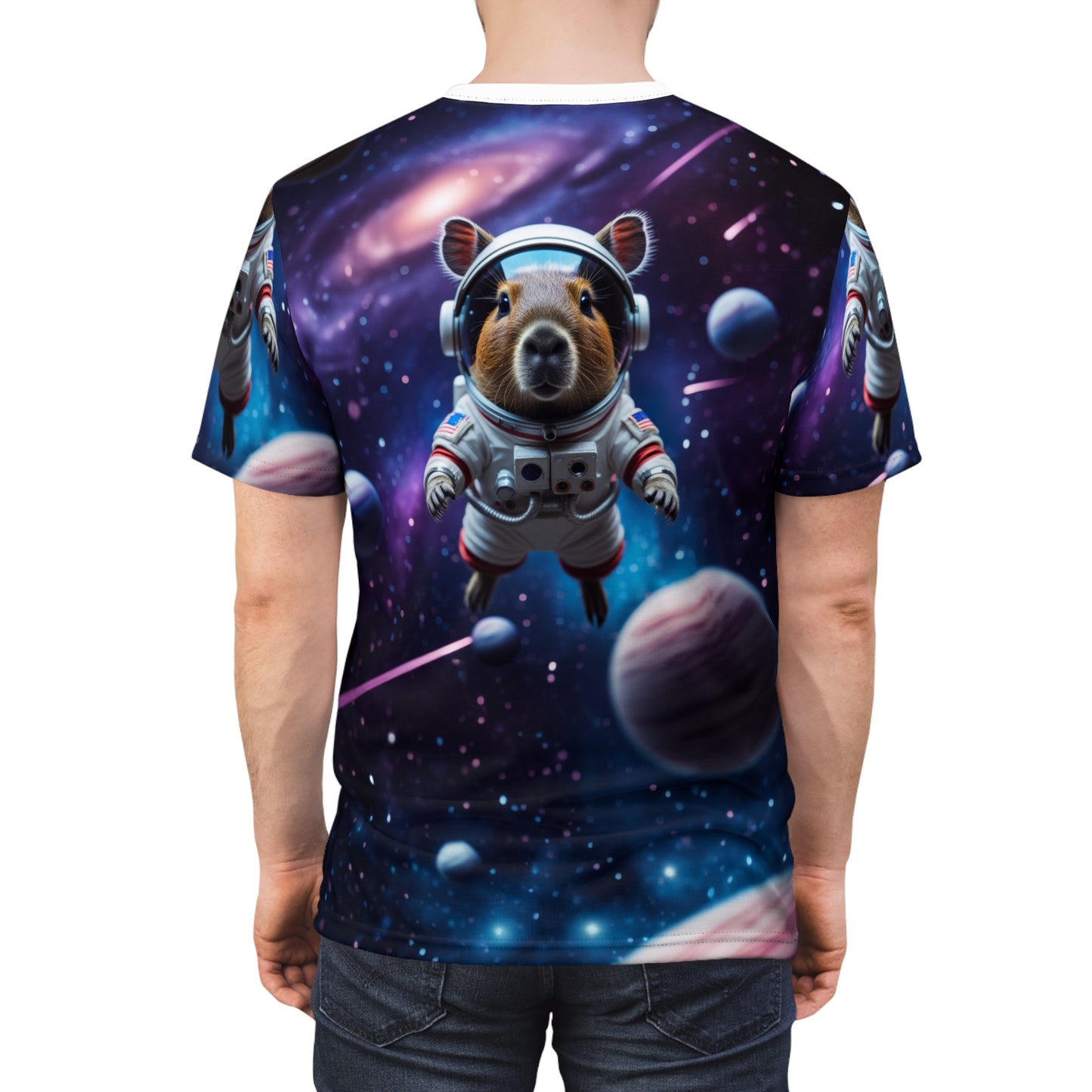 Cosmic Capybara – Galactic Explorer T-Shirt