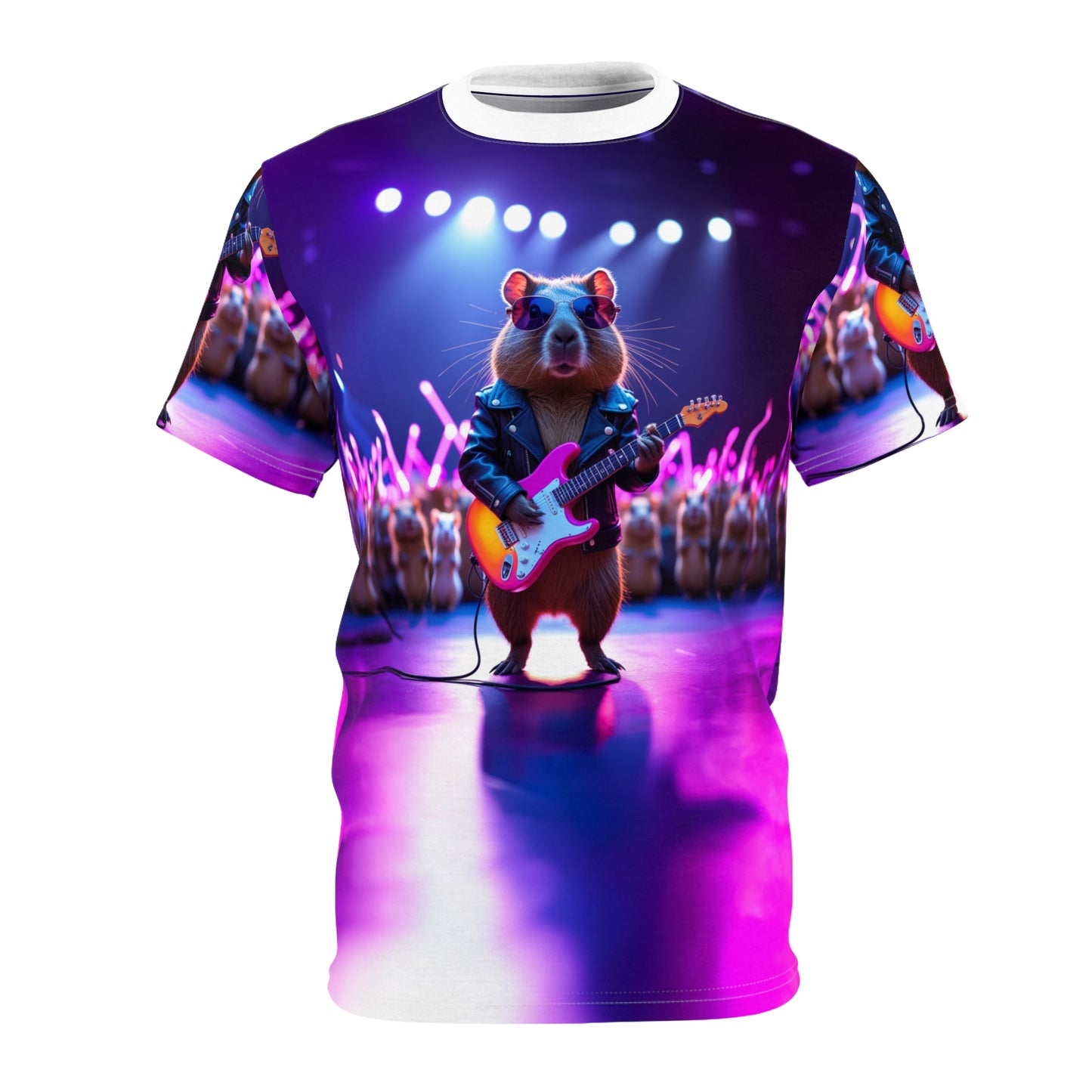 Rockstar Capybara T-Shirt 🎸🔥