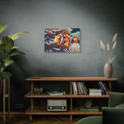 Vibrant Clownfish Canvas Wall Art - Ocean Inspired Marine Life Decor