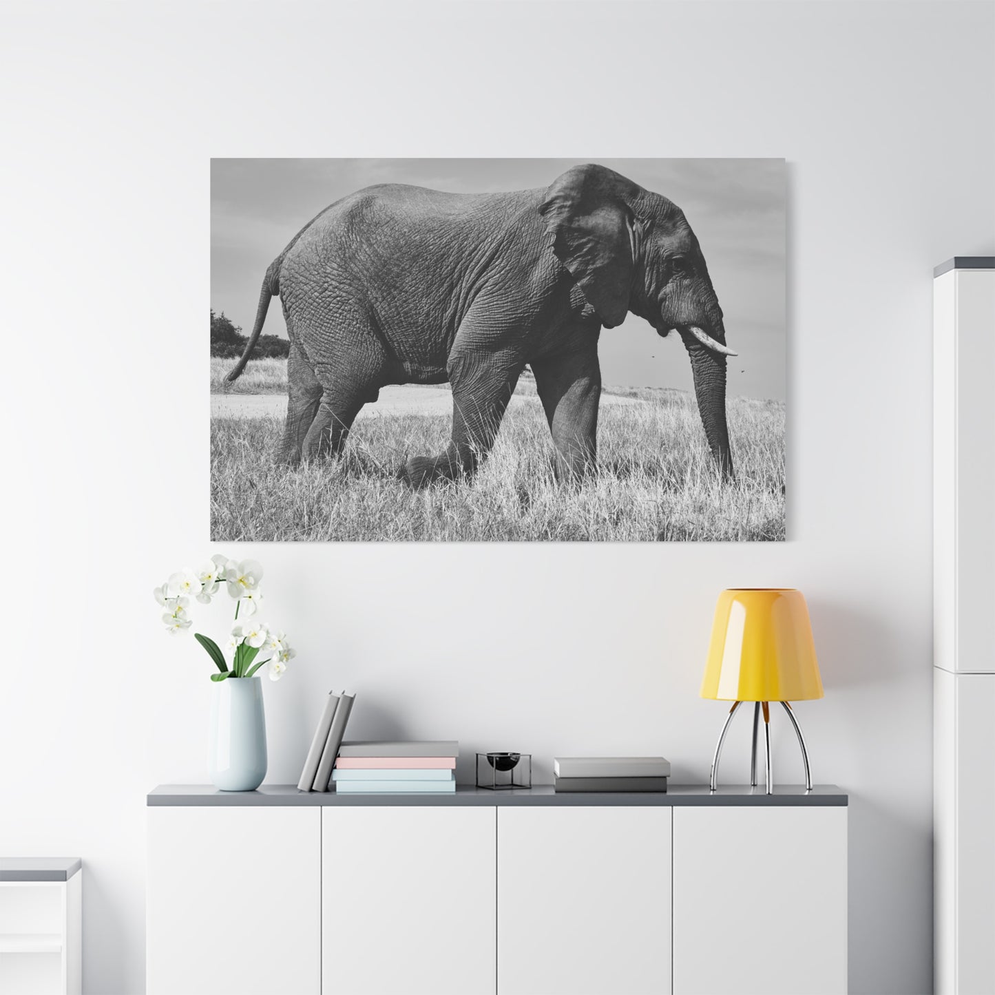 Majestic Elephant Canvas Wall Art – Grace and Strength of the Wild