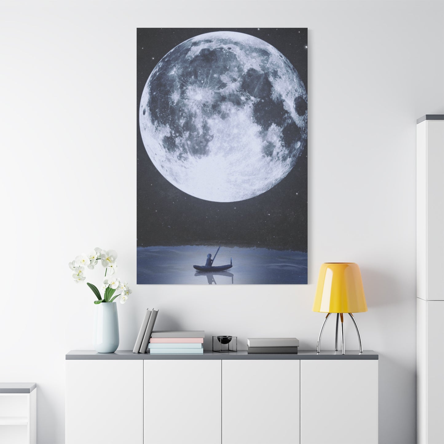 Sailor Under the Moonlit Sky Illustration