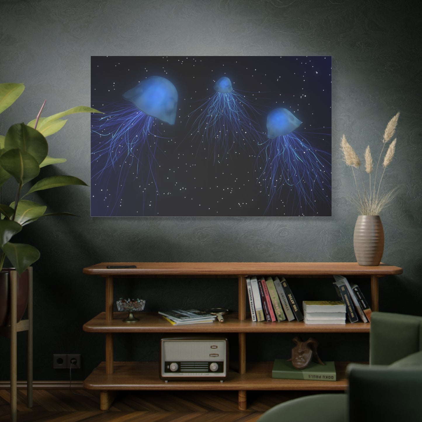 Ethereal Jellyfish Canvas Wall Art